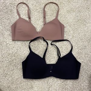lululemon black and tan bras (32A)